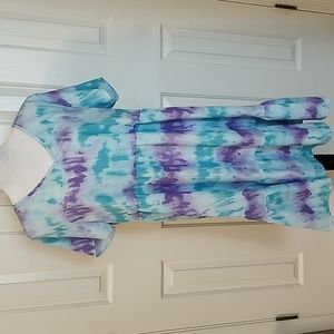 Tie Dye Dress 💜💚